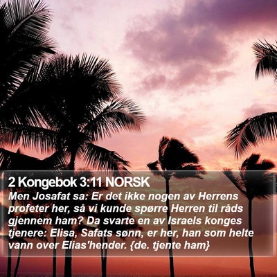 2 Kongebok 3:11 NORSK Bible Verse Image