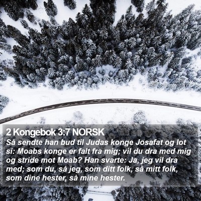 2 Kongebok 3:7 NORSK Bible Verse Image