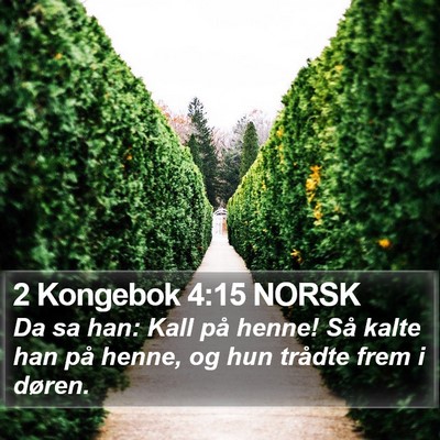 2 Kongebok 4:15 NORSK Bible Verse Image