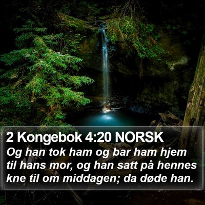 2 Kongebok 4:20 NORSK Bible Verse Image