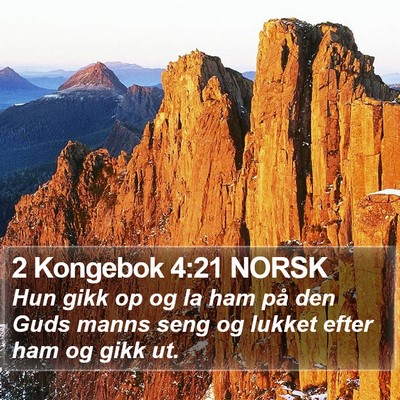 2 Kongebok 4:21 NORSK Bible Verse Image