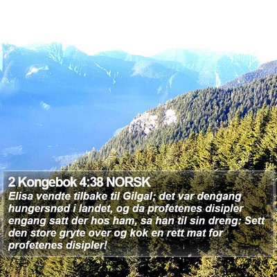 2 Kongebok 4:38 NORSK Bible Verse Image