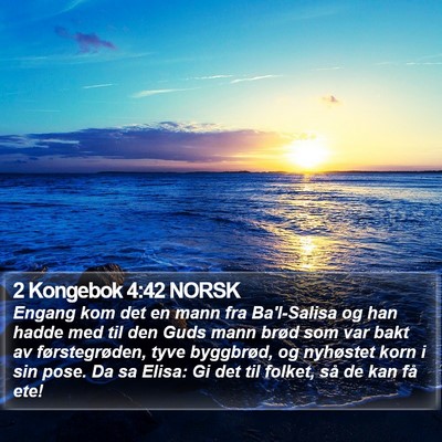 2 Kongebok 4:42 NORSK Bible Verse Image