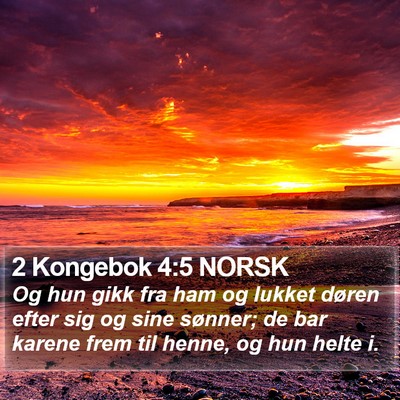 2 Kongebok 4:5 NORSK Bible Verse Image