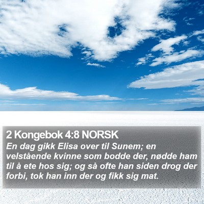 2 Kongebok 4:8 NORSK Bible Verse Image