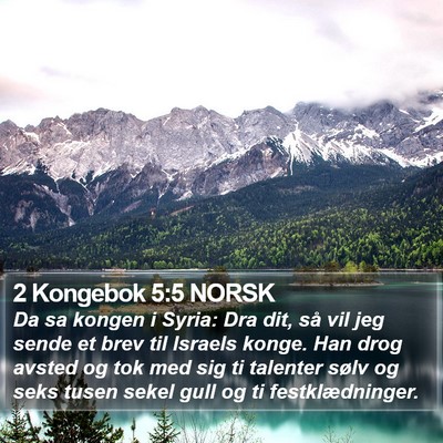 2 Kongebok 5:5 NORSK Bible Verse Image