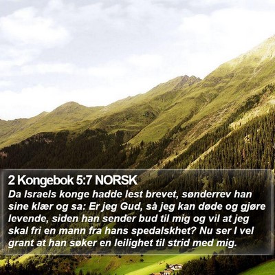 2 Kongebok 5:7 NORSK Bible Verse Image