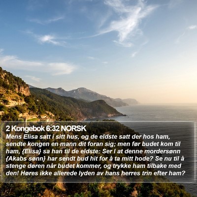 2 Kongebok 6:32 NORSK Bible Verse Image