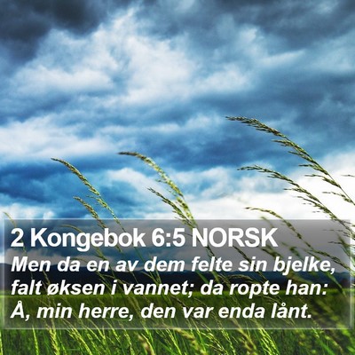 2 Kongebok 6:5 NORSK Bible Verse Image