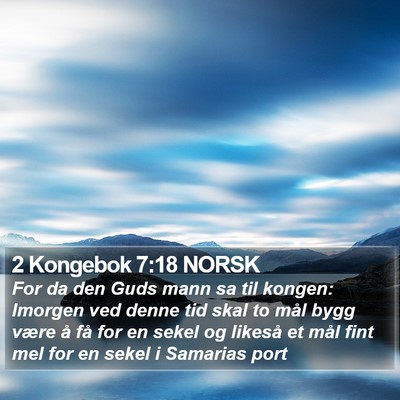2 Kongebok 7:18 NORSK Bible Verse Image