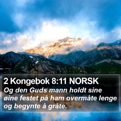 2 Kongebok 8:11 NORSK Bible Verse Image