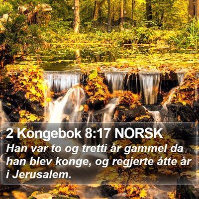 2 Kongebok 8:17 NORSK Bible Verse Image