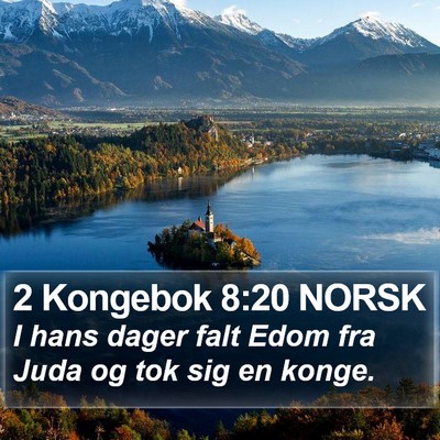 2 Kongebok 8:20 NORSK Bible Verse Image