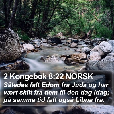 2 Kongebok 8:22 NORSK Bible Verse Image