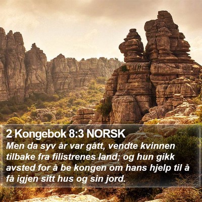 2 Kongebok 8:3 NORSK Bible Verse Image
