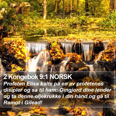 2 Kongebok 9:1 NORSK Bible Verse Image