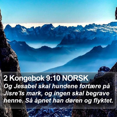 2 Kongebok 9:10 NORSK Bible Verse Image
