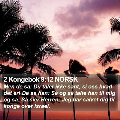 2 Kongebok 9:12 NORSK Bible Verse Image