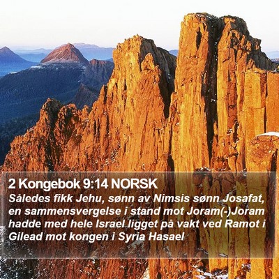 2 Kongebok 9:14 NORSK Bible Verse Image