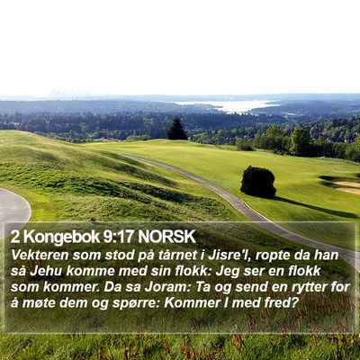 2 Kongebok 9:17 NORSK Bible Verse Image
