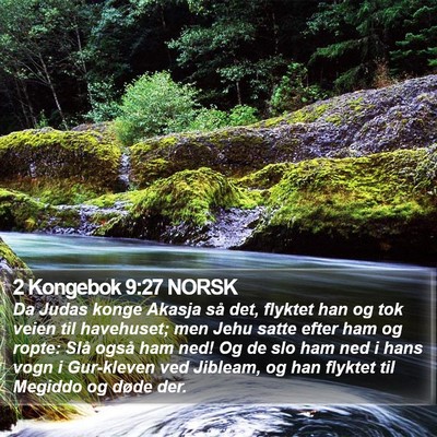 2 Kongebok 9:27 NORSK Bible Verse Image