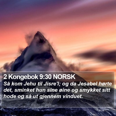 2 Kongebok 9:30 NORSK Bible Verse Image