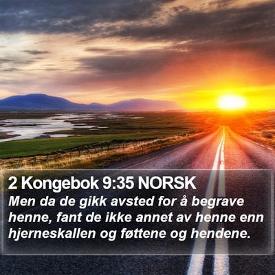 2 Kongebok 9:35 NORSK Bible Verse Image
