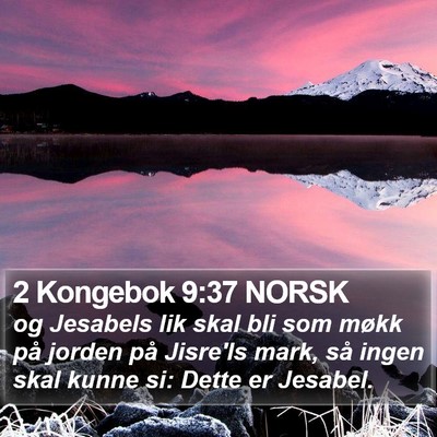 2 Kongebok 9:37 NORSK Bible Verse Image