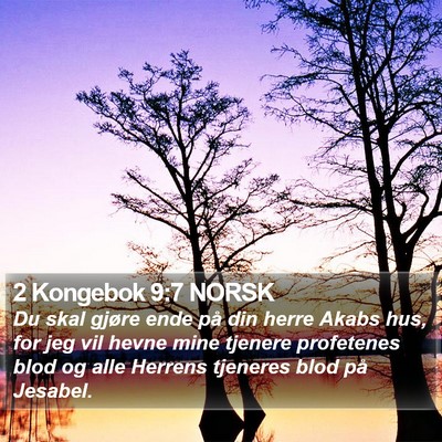 2 Kongebok 9:7 NORSK Bible Verse Image