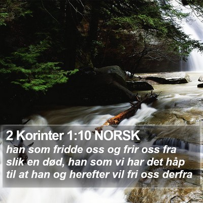 2 Korinter 1:10 NORSK Bible Verse Image