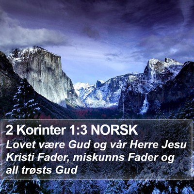 2 Korinter 1:3 NORSK Bible Verse Image