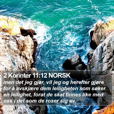 2 Korinter 11:12 NORSK Bible Verse Image