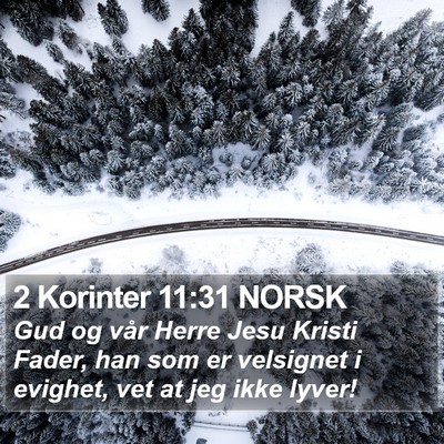 2 Korinter 11:31 NORSK Bible Verse Image