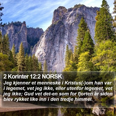 2 Korinter 12:2 NORSK Bible Verse Image