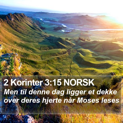 2 Korinter 3:15 NORSK Bible Verse Image