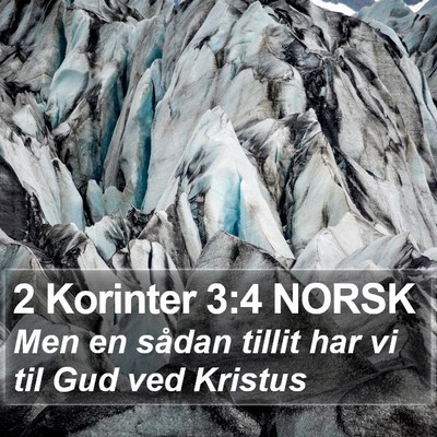 2 Korinter 3:4 NORSK Bible Verse Image