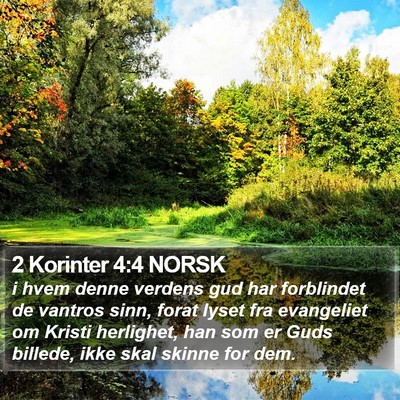 2 Korinter 4:4 NORSK Bible Verse Image