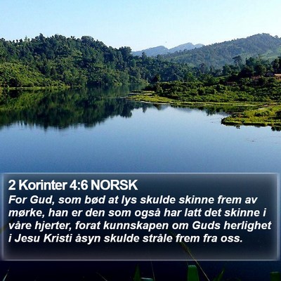 2 Korinter 4:6 NORSK Bible Verse Image