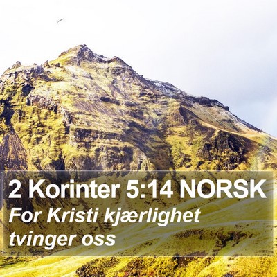 2 Korinter 5:14 NORSK Bible Verse Image