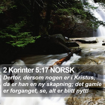 2 Korinter 5:17 NORSK Bible Verse Image