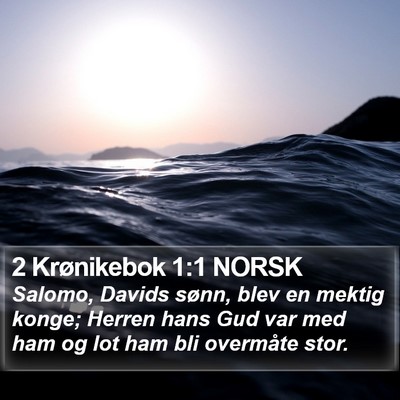 2 Krønikebok 1:1 NORSK Bible Verse Image