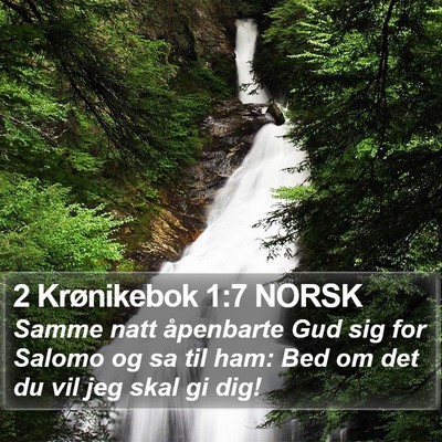 2 Krønikebok 1:7 NORSK Bible Verse Image