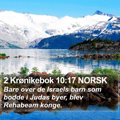 2 Krønikebok 10:17 NORSK Bible Verse Image
