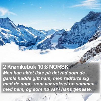 2 Krønikebok 10:8 NORSK Bible Verse Image