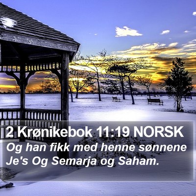 2 Krønikebok 11:19 NORSK Bible Verse Image