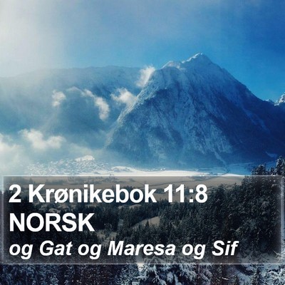 2 Krønikebok 11:8 NORSK Bible Verse Image