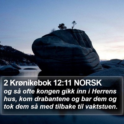 2 Krønikebok 12:11 NORSK Bible Verse Image