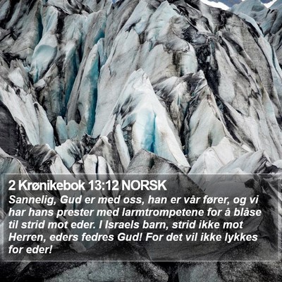 2 Krønikebok 13:12 NORSK Bible Verse Image
