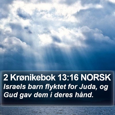 2 Krønikebok 13:16 NORSK Bible Verse Image