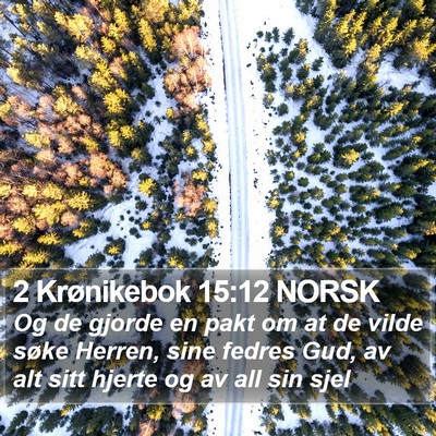 2 Krønikebok 15:12 NORSK Bible Verse Image